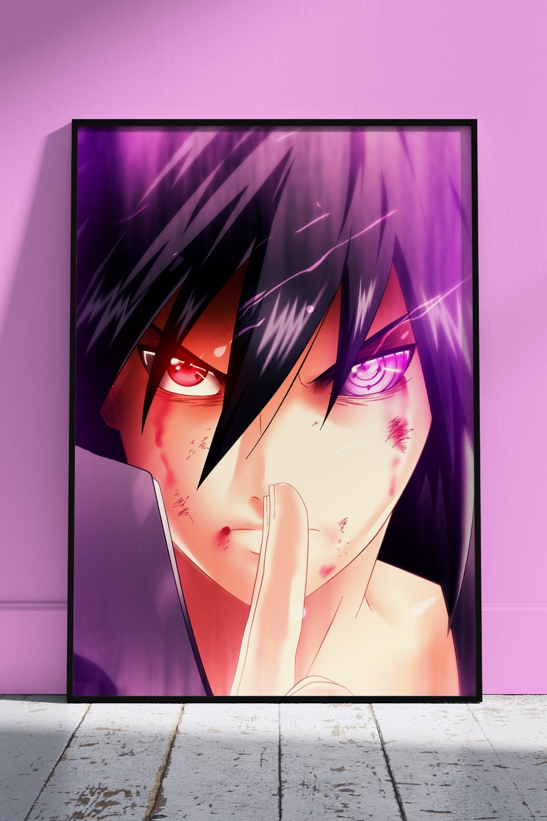 Sasuke uchiha Aggressive mode | Anime Poster Wall Art