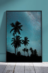 Silhouette of palm trees | Poster Wall Art