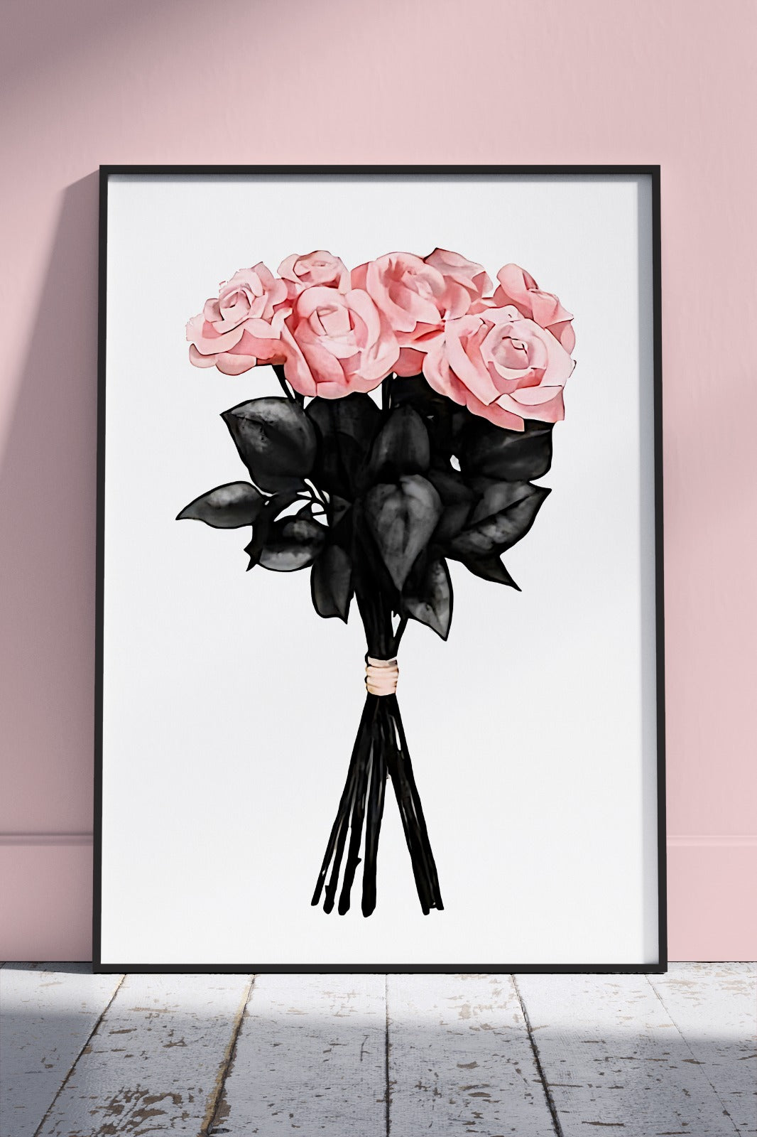 Abstract Rose Art Pink | Poster Wall Art