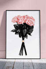 Abstract Rose Art Pink | Poster Wall Art