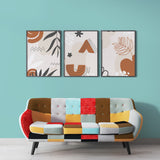 Modern botanical wall art (3 Panel) Abstract Wall Art
