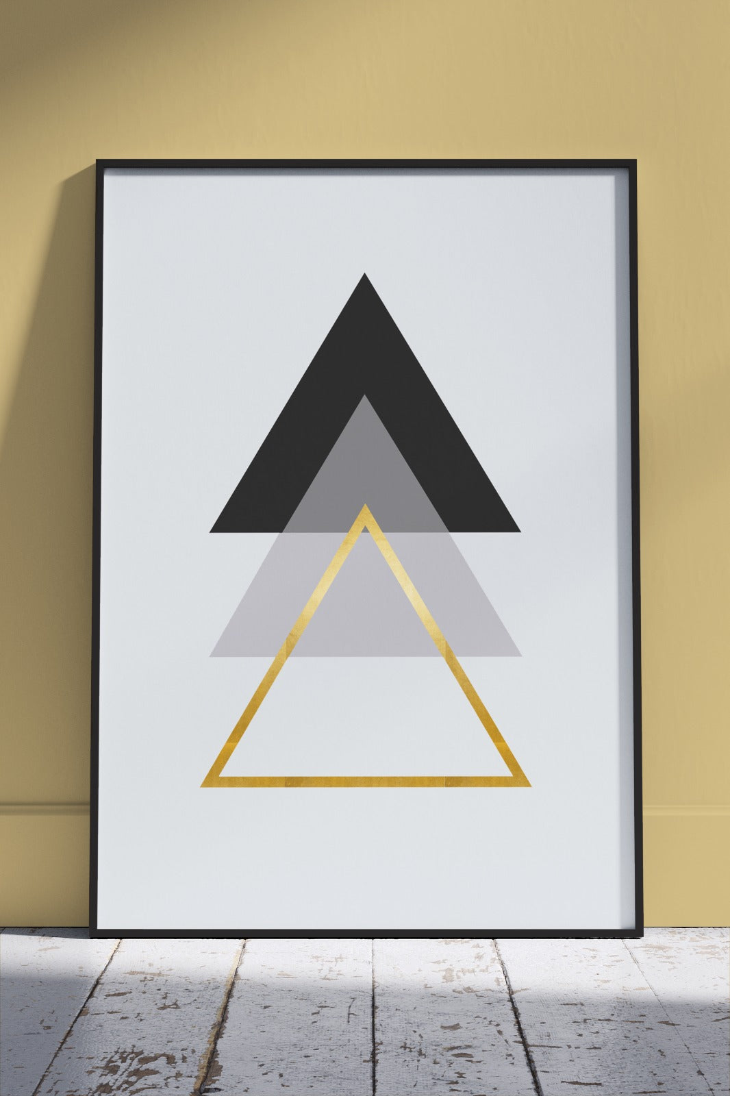 Black and Gold Geometric | Poster Wall Art