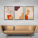 minimal Boho Abstract Art (3 Panel) Abstract Wall Art