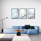 Alcohol ink colors translucen (3 Panel) Abstract Wall Art