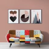 Love Print (3 Panel) Abstract Wall Art