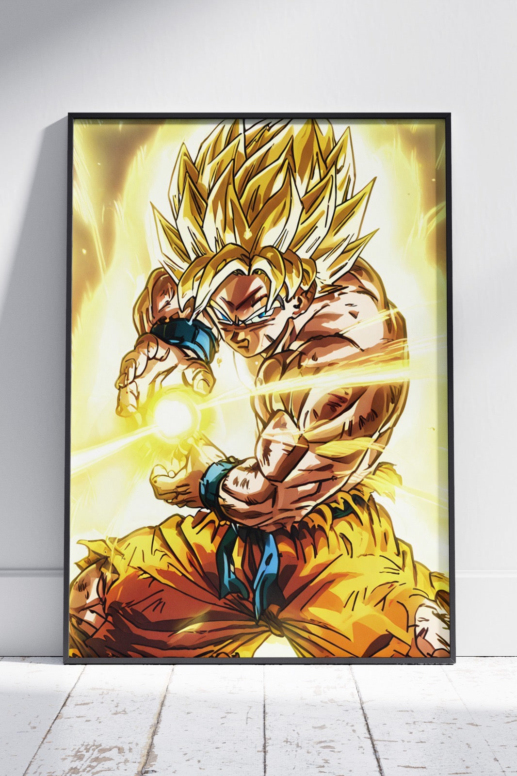 Son Of Goku With Fire Ball | Anime Poster Wall Art