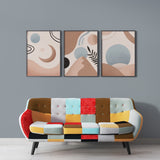 Minimal Desert Art (3 Panel) Abstract Wall Art