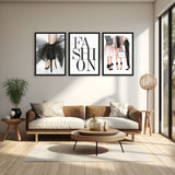 Fashion Wall Art (3 Panel) Fashion Wall Art