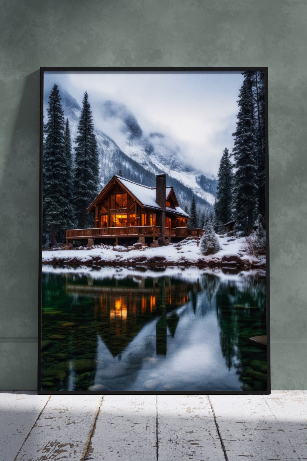 A Warm Place Surrounded by Winter Cold | Scenery Poster Wall Art