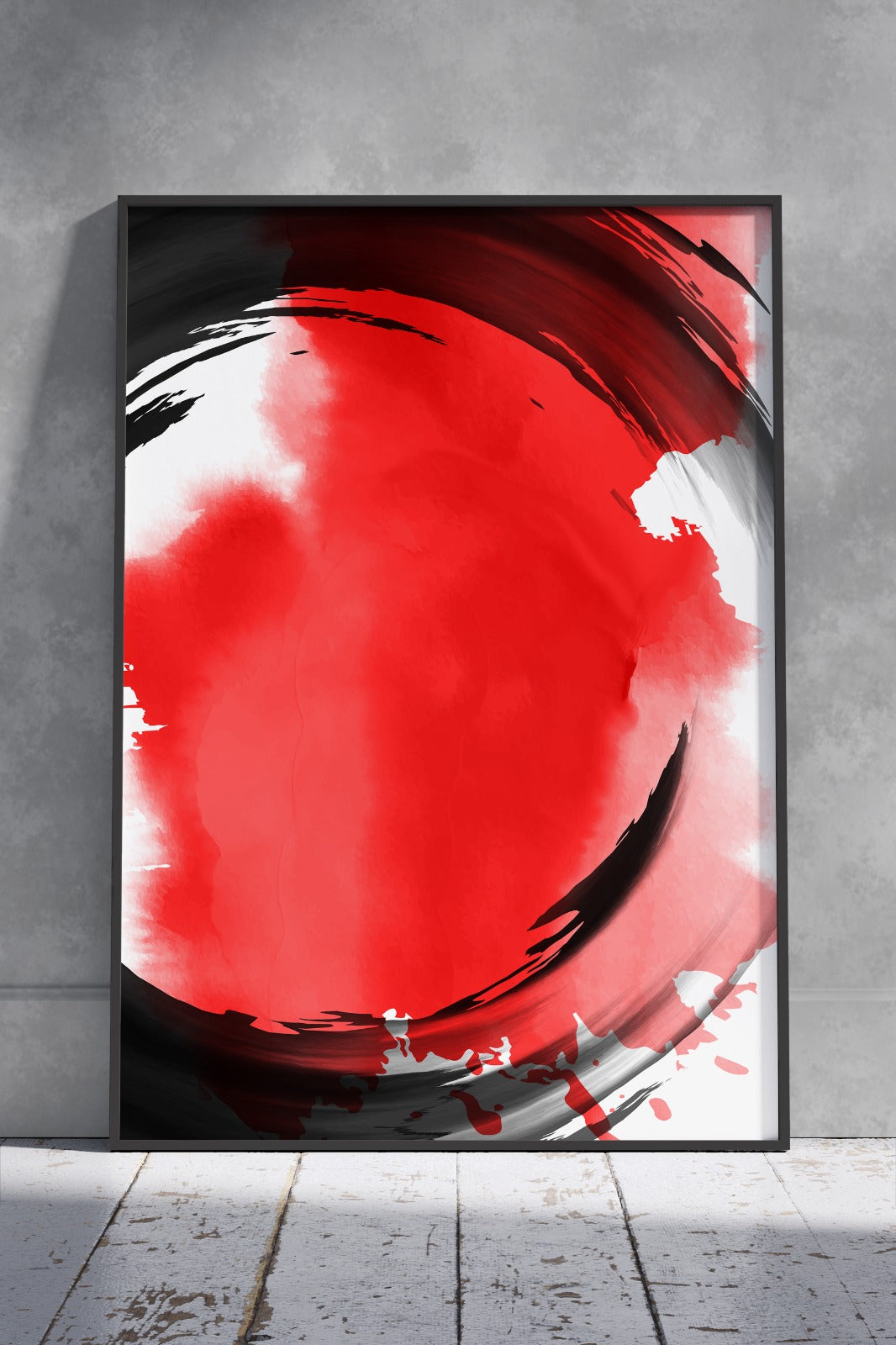 Abstract Black and Red | Poster Wall Art