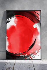 Abstract Black and Red | Poster Wall Art