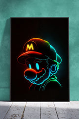 Abstract Super Mario Digital Art | Poster Wall Art