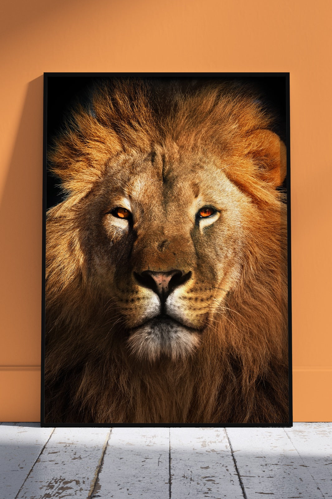 African Animal Black and Gold | Black & Gold Poster Wall Art