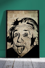 Albert Einstein Face | Poster Wall Art