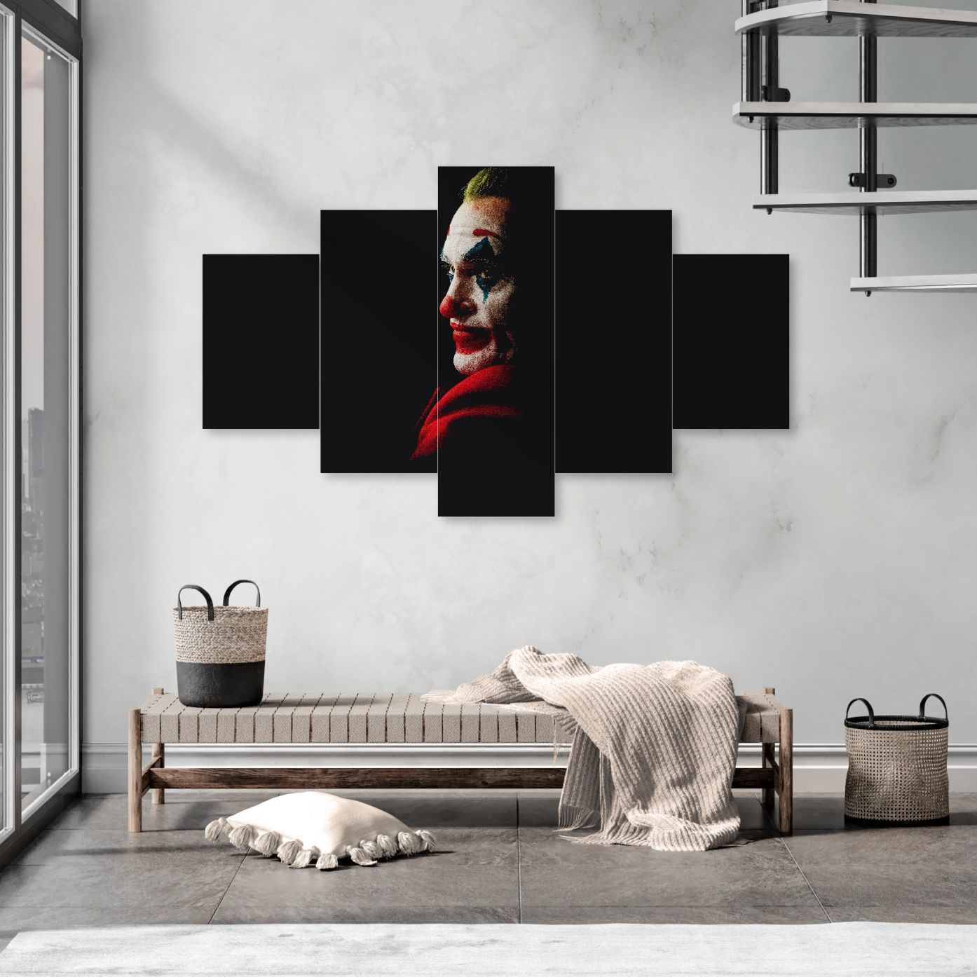 Artistic Joker (5 Panel-II) Movie Wall Art