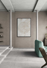 BEIGE Round Calligraphy Ayatul Kursi | Islamic Poster Wall Art