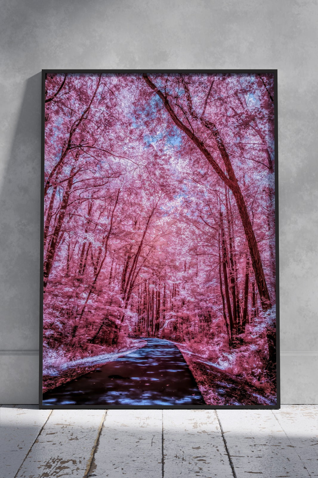 Beautiful pink and purple infrared panorama poster | Scenery Poster Wall Art