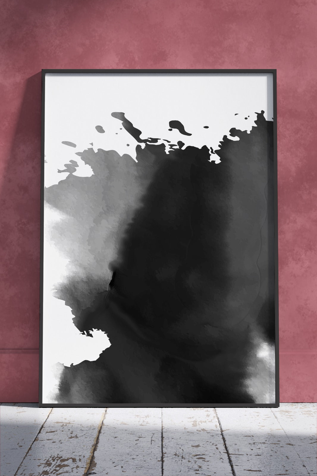 Black Ink on White Background | Poster Wall Art