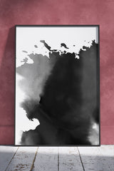 Black Ink on White Background | Poster Wall Art