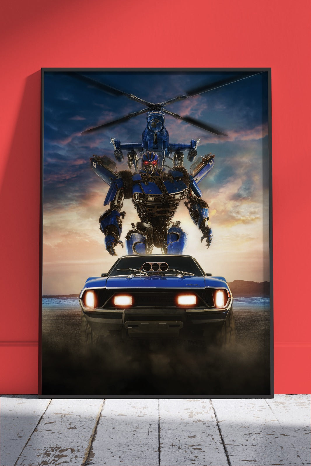 Bumblebee Dropkick and Shatter character Transformers | Games Poster Wall Art
