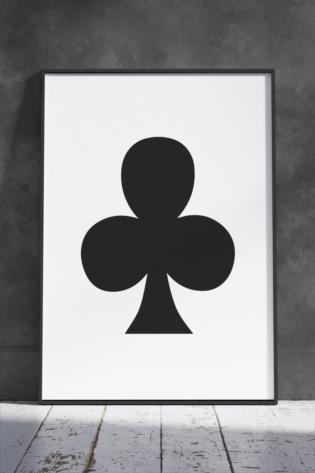 Clover Card Minimal Art | Poster Wall Art