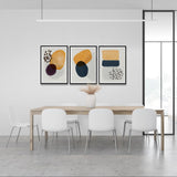 Earthy Tones Modern Abstract (3 Panel) Abstract Wall Art