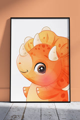 Cute Dinosaur Mamasaurus | Kids Poster Wall Art