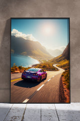 Dark purple nissan skyline gtr | Cars Poster Wall Art