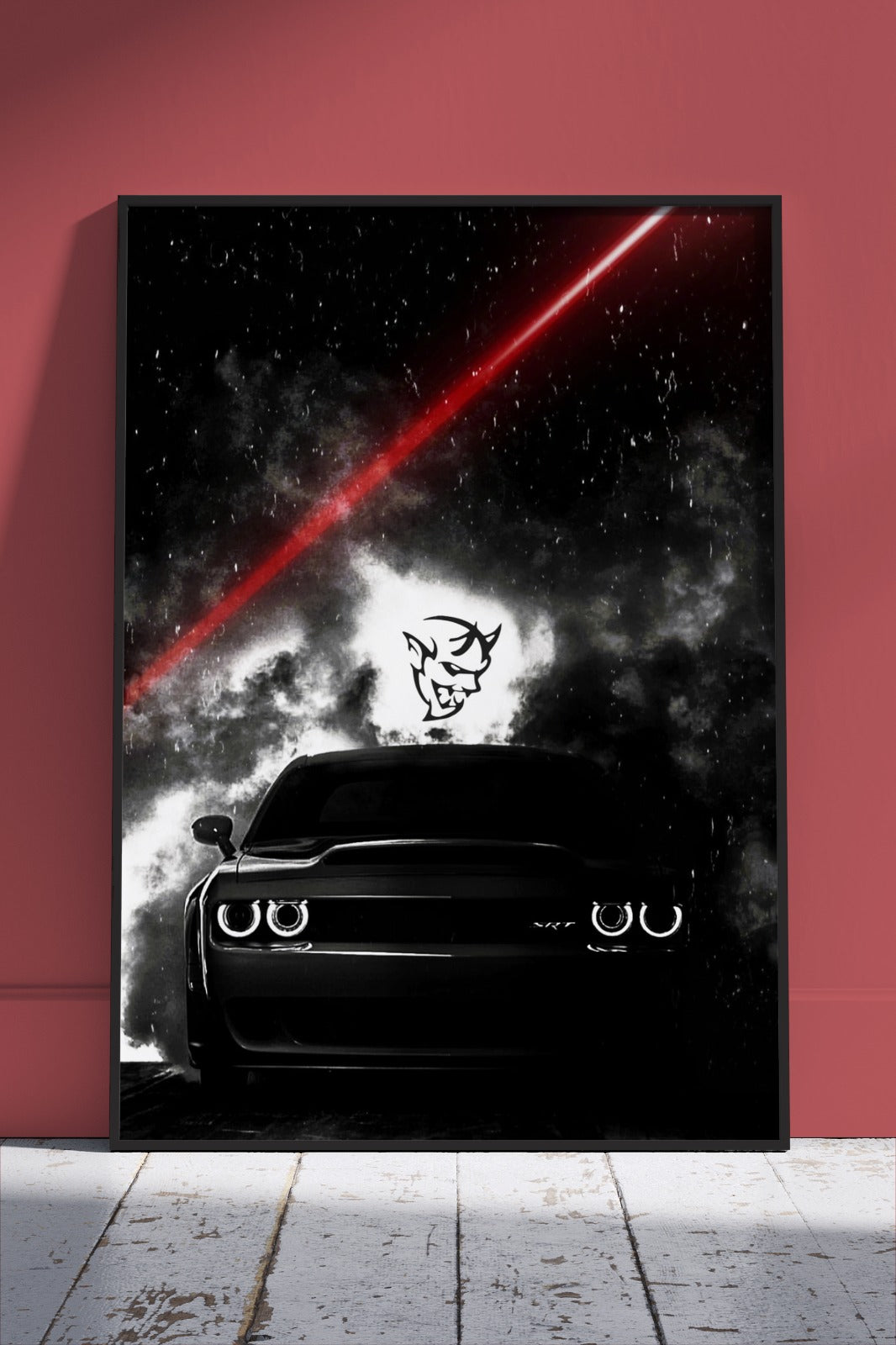 Dodge Burnout Smoke | Cars Poster Wall Art