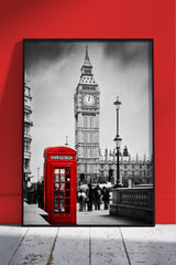 Eiffel Tower And Vintage Street View | Scenery Poster Wall Art