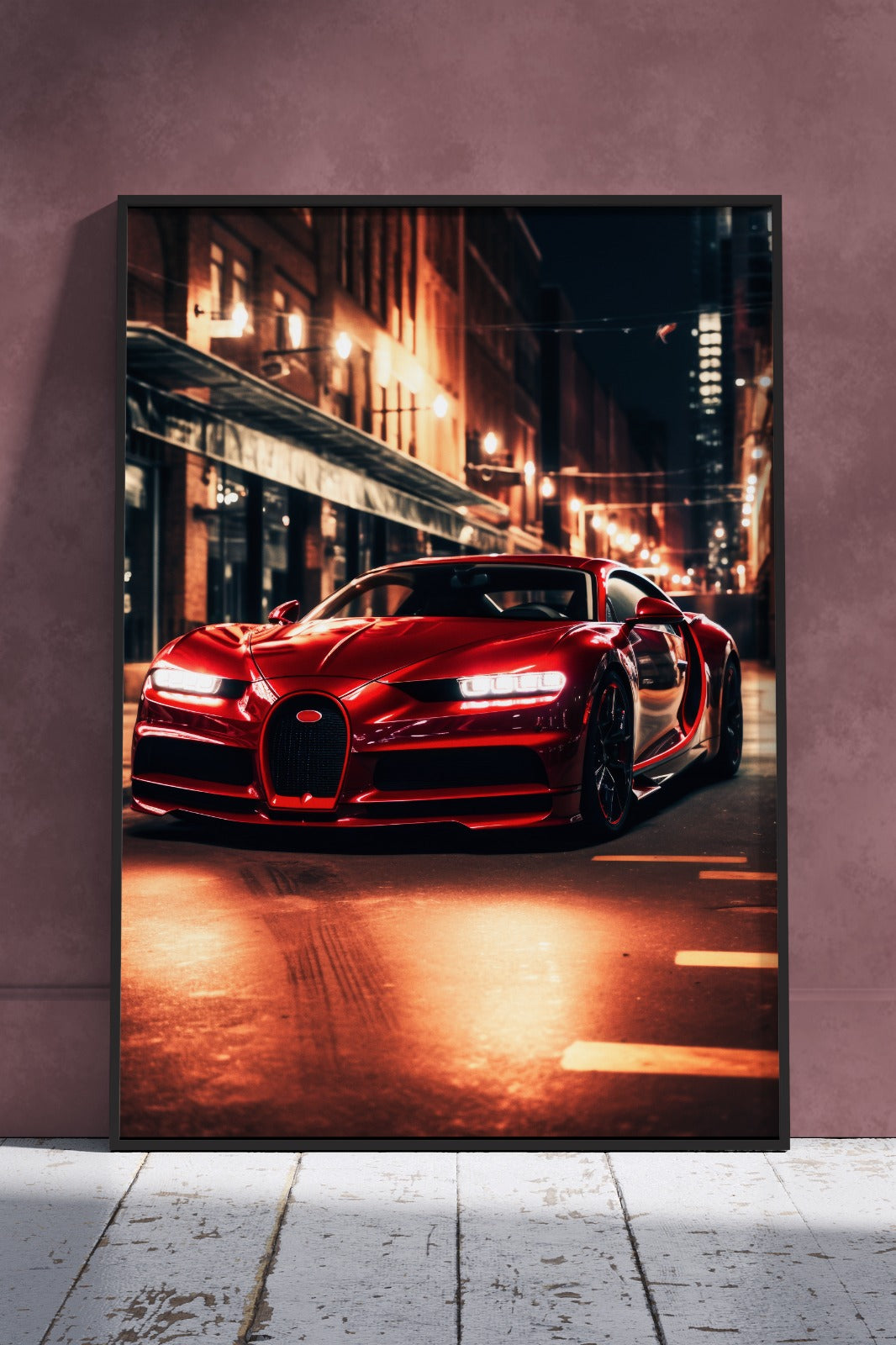 Famous Cars Bugatti Poster | Cars Poster Wall Art