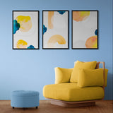 Nordic Abstract Watercolor (3 Panel) Abstract Wall Art