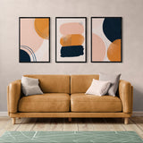 Abstract Vector Trio Creative Minimalist (3 Panel) Abstract Wall Art