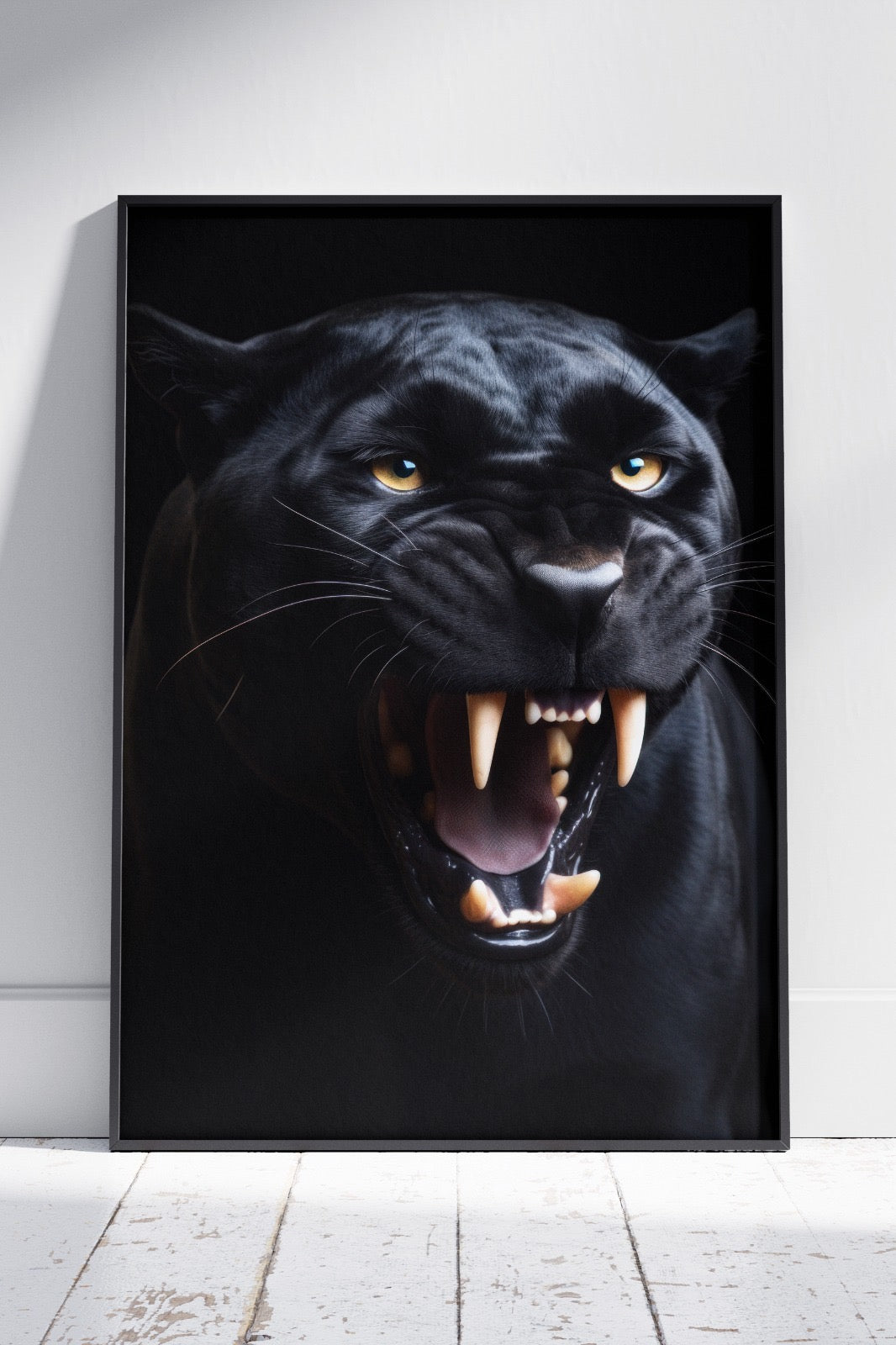 Ferocious Black Panther | Animal Poster Wall Art