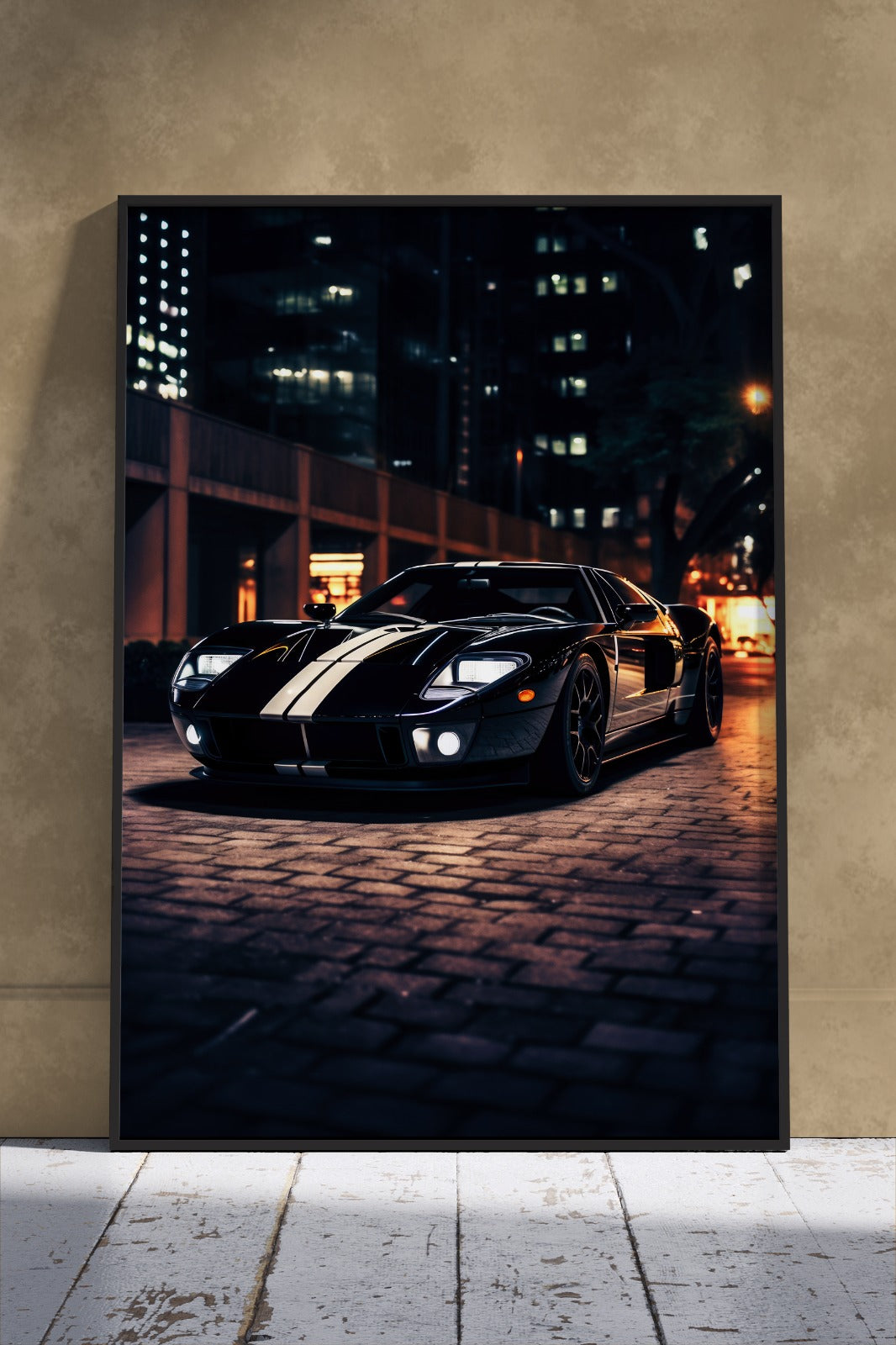 Ford GT40 In Street | Cars Poster Wall Art