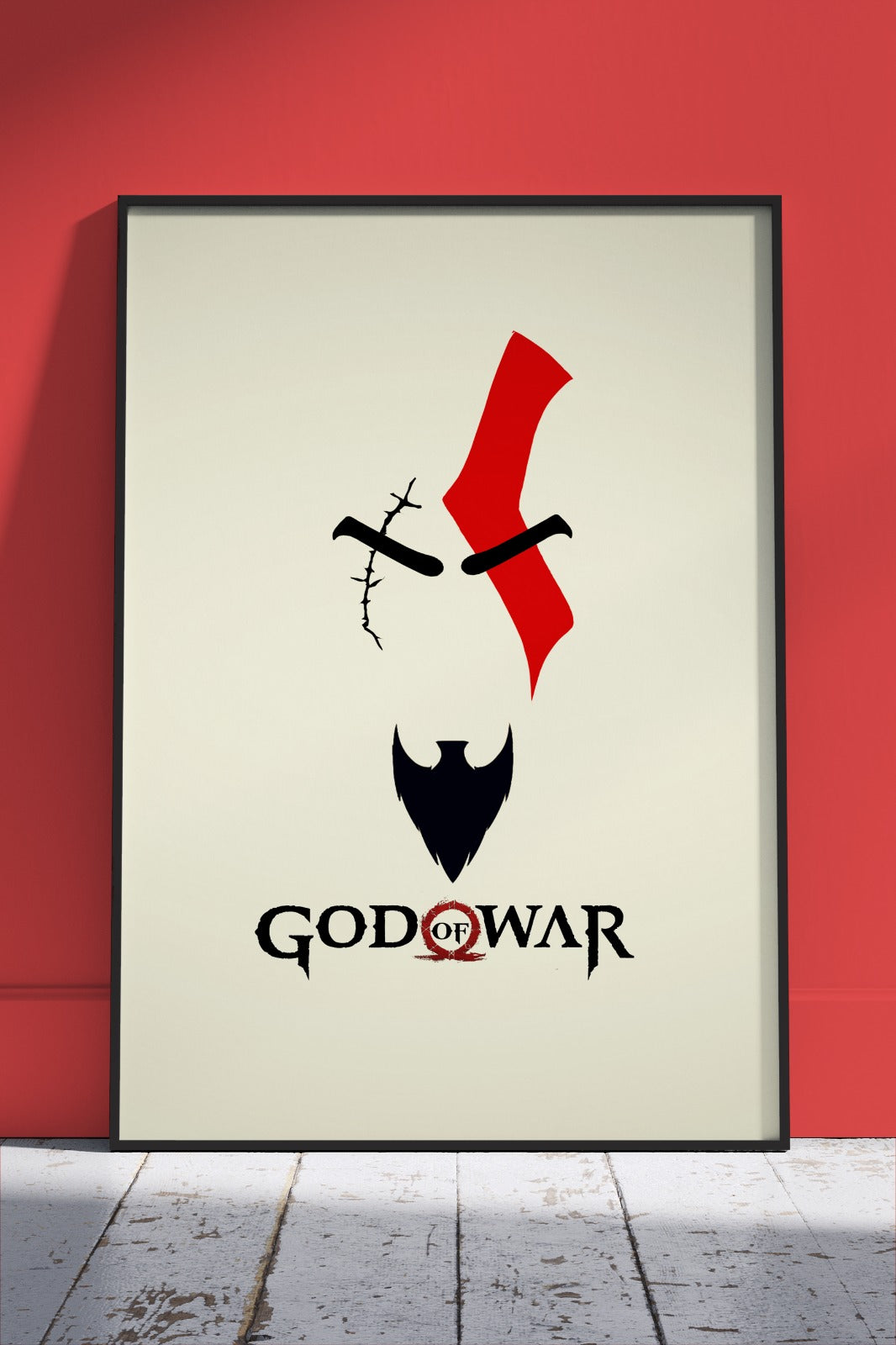 God Of War Minimal Poster | Games Poster Wall Art