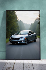 Honda Civic AI | Cars Poster Wall Art
