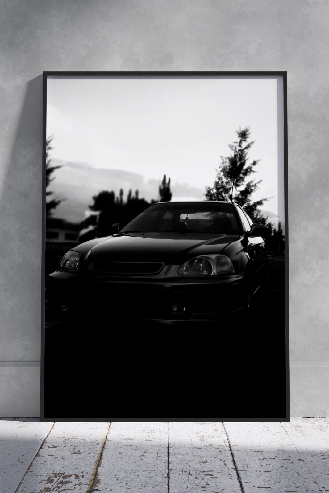 Honda Civic Ek Black | Cars Poster Wall Art