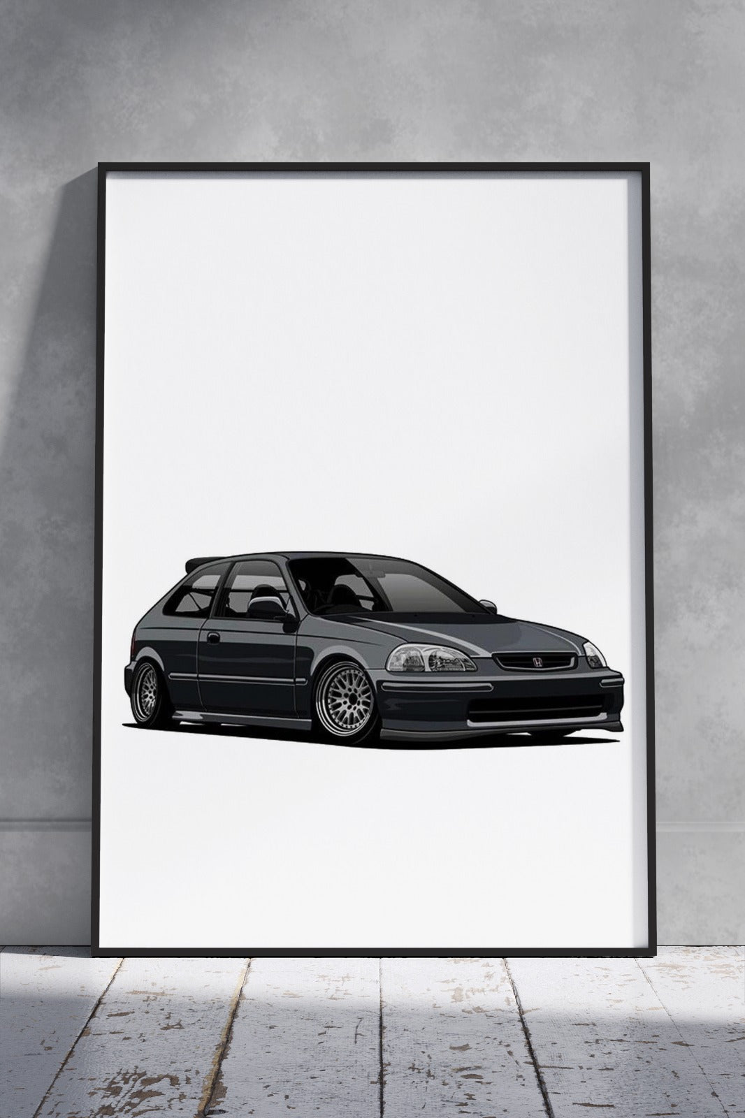 Honda Civic Ek Hatchback | Cars Poster Wall Art