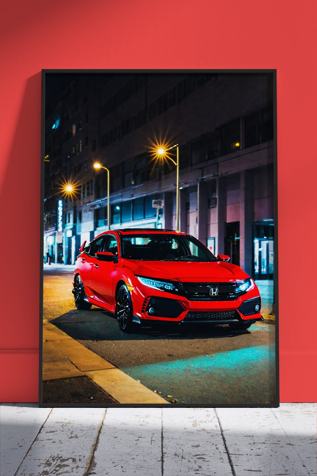 Honda Civic FC Red | Cars Poster Wall Art