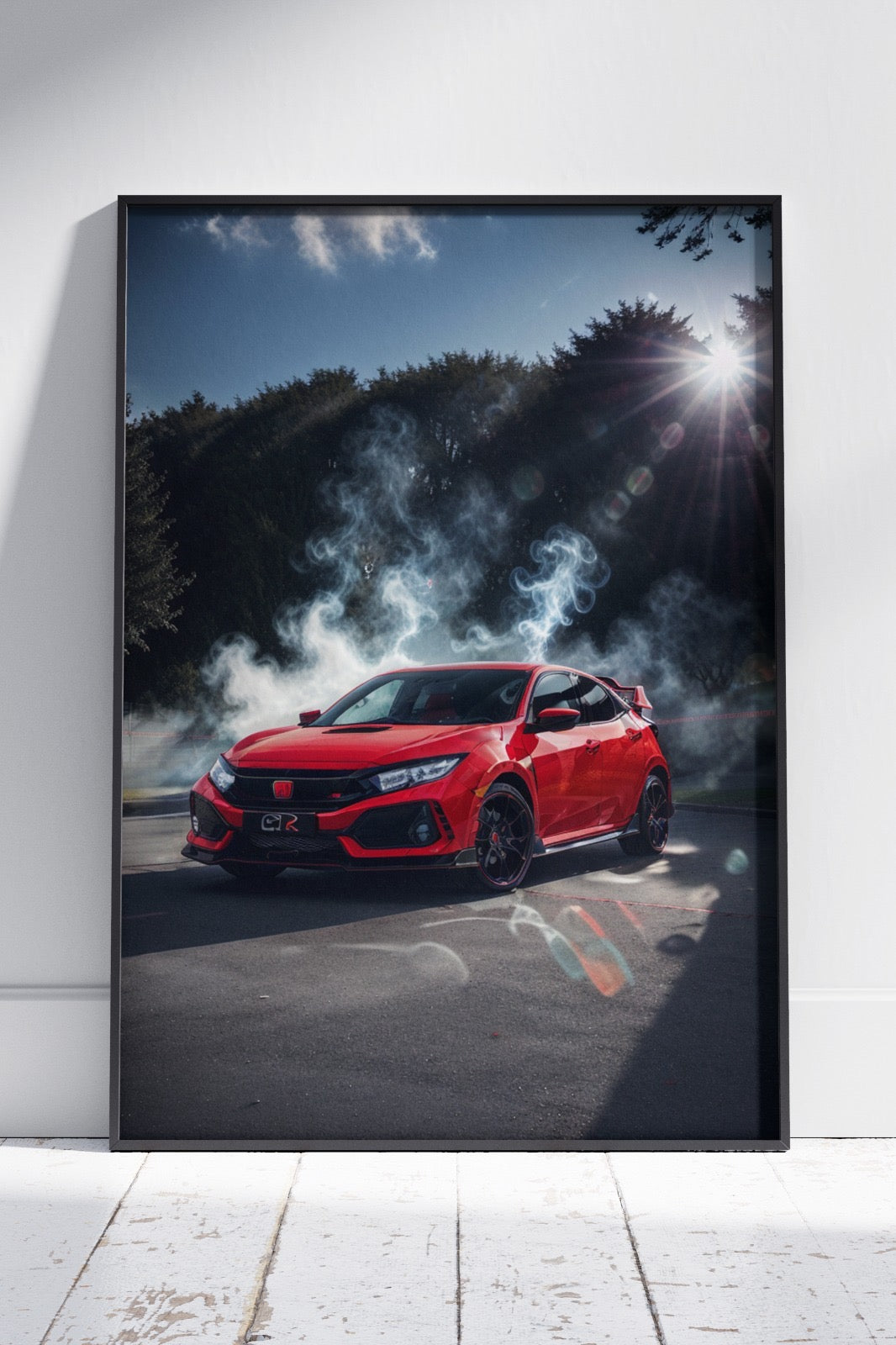 Honda Civic Type R - Red | Ai Artworks Poster Wall Art