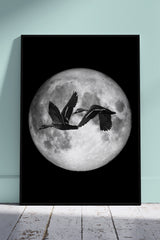 Illustration Depicting Night Birds | Poster Wall Art