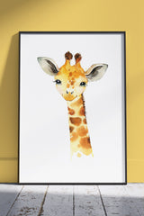 Jungle Animal Baby Giraffe | Kids Poster Wall Art