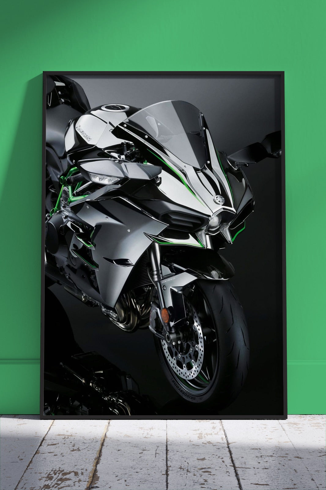 Kawasaki Ninja H2 | Cars Poster Wall Art