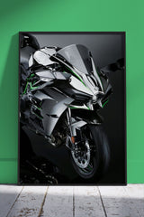 Kawasaki Ninja H2 | Cars Poster Wall Art