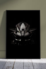 Kawasaki Ninja H2R Front View | Cars Poster Wall Art