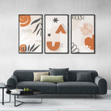 Sunswept Nordic Plants (3 Panel) Abstract Wall Art