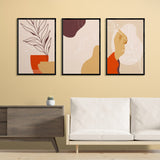 Modern Wall Art Vector Set (3 Panel) Abstract Wall Art
