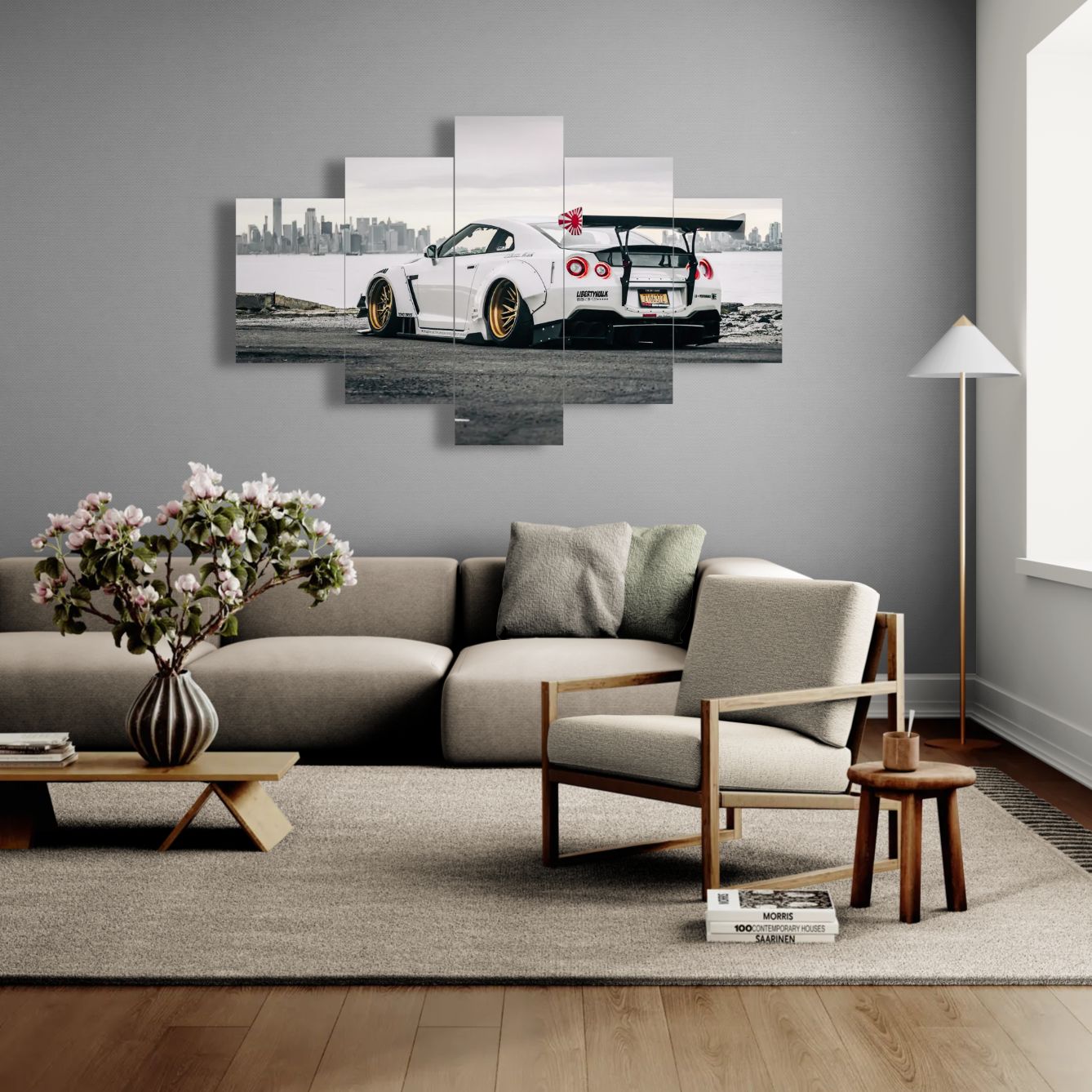 Nissan GTR in Need for Speed (5 Panel-II) Car Wall Art