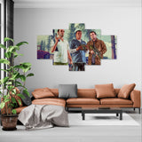 Grand Theft Auto V Trio Action (5 Panel-II) Game Wall Art